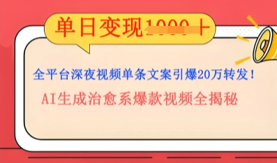 全平台深夜文案新风口:DeepSeek生成百万播放量金句,治愈系内容涨粉速度快4倍-轻创星学院_副业资源库:每日更新自媒体运营与创业教程