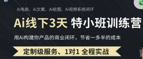 AI实操培训第20-21期线下,0基础保姆级教程,3月最新整理,企业获客、降本增效、打造超级个体-轻创星学院_副业资源库:每日更新自媒体运营与创业教程
